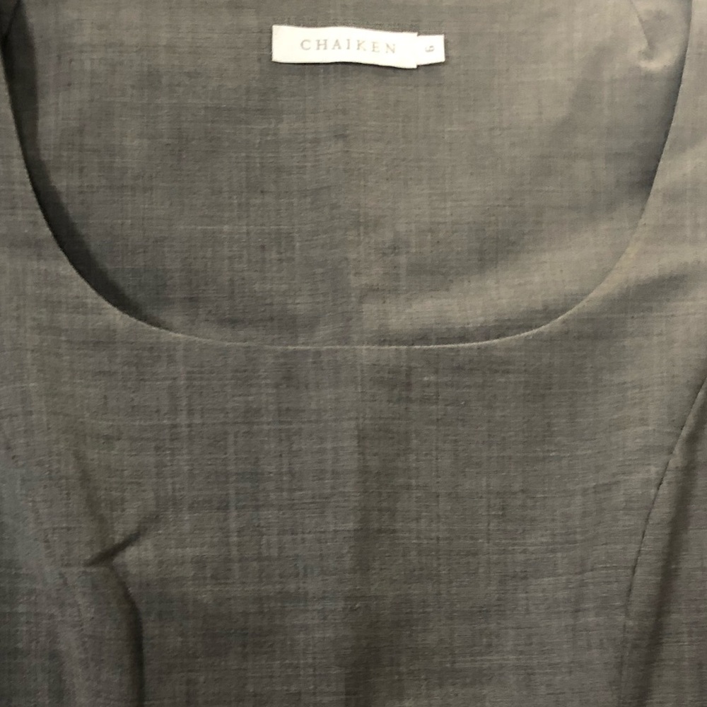 Chaiken sheath dress, sz 6, great for RTO, slight herringbone pattern - Picture 12 of 16